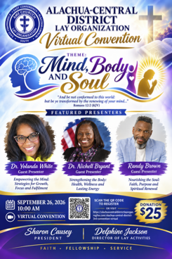 3rd Annual District Virtual Convention flyer